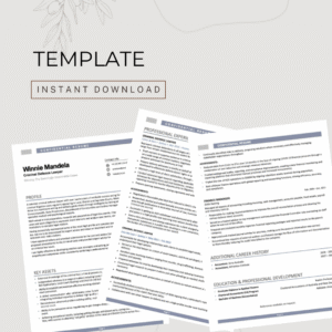 Australian CV Template